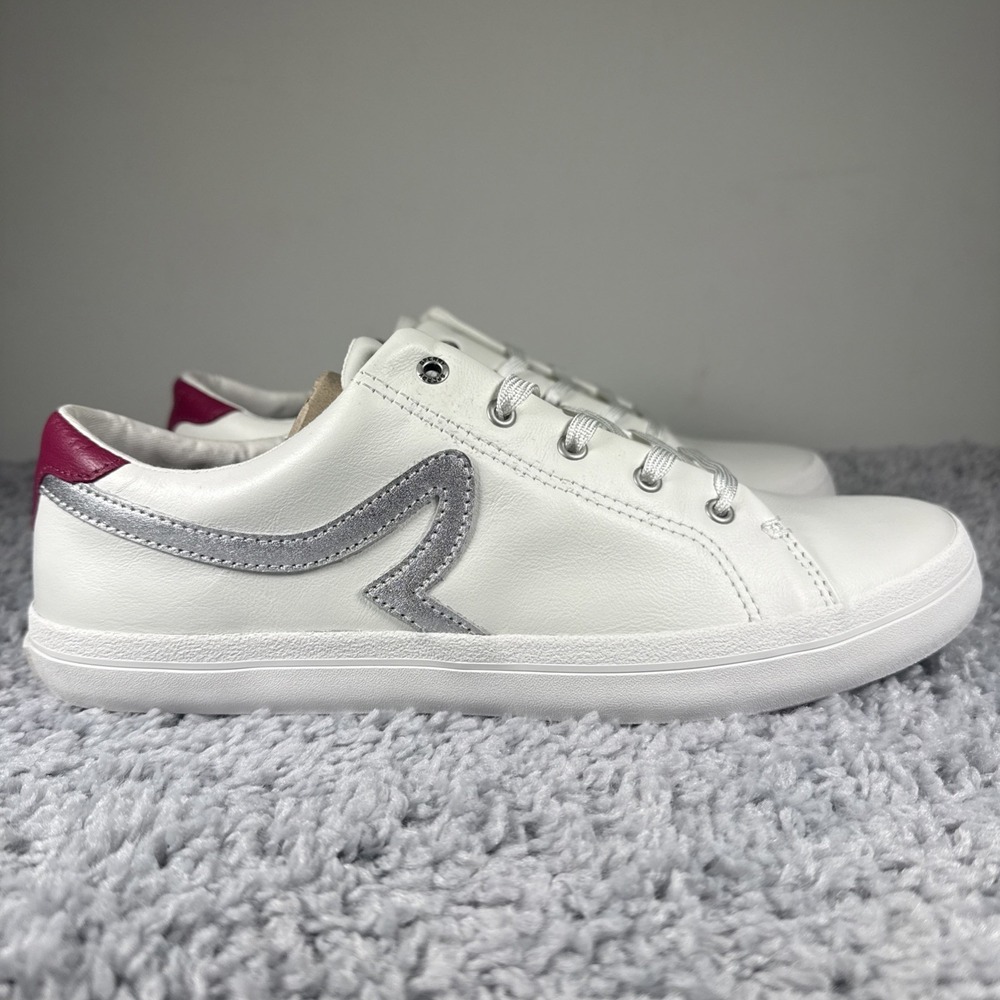 Sperry Sandy LTT Leather white/metallic Women White & Pink Sneakers new size 11